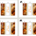 Elegant orange cream tumbler, Fall wedding cups with names, Bridal shower gift tumbler, Autumn flower custom tumbler, 
